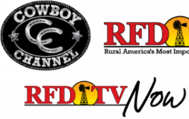 Logos for the Cowboy Channel and RFD TV