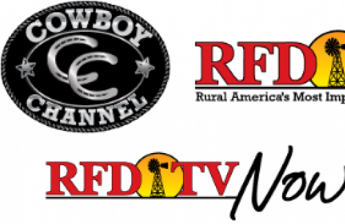 Logos for the Cowboy Channel and RFD TV