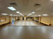 Interior of building looking toward  kitchen